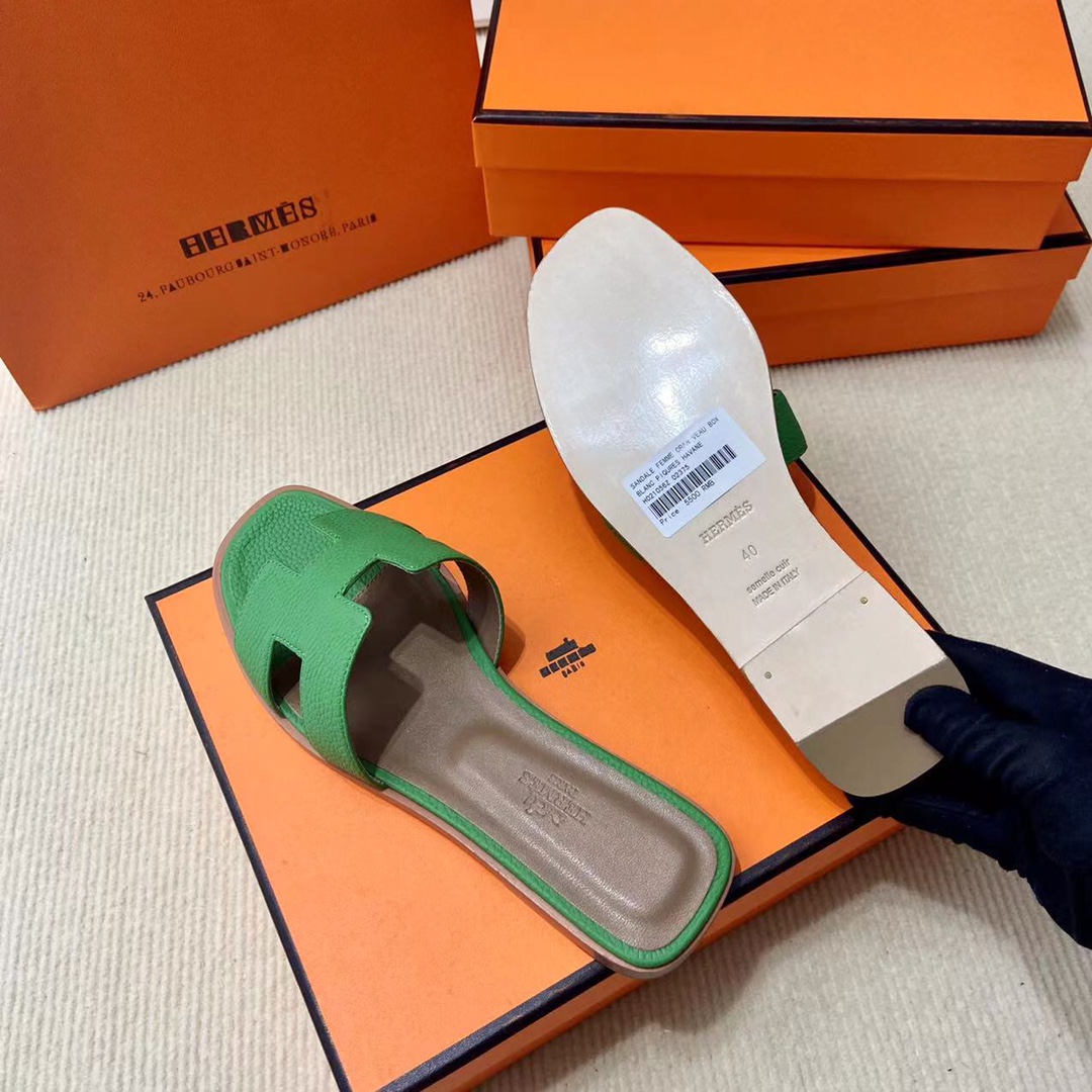 에르메스 올수공 오란 슬리퍼 샌들 앱송 75